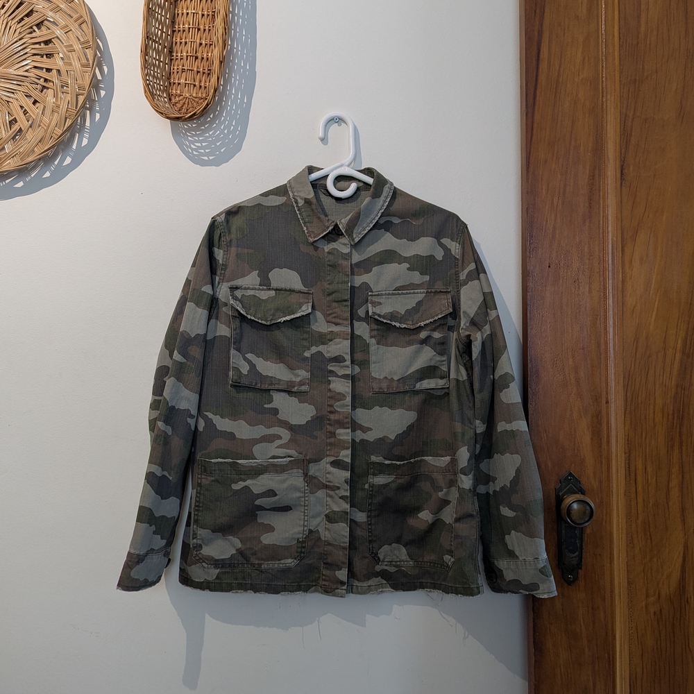 Topshop Camouflage Utility Jacket